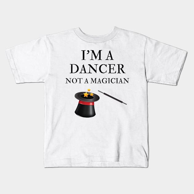 dancer Kids T-Shirt by Mdath